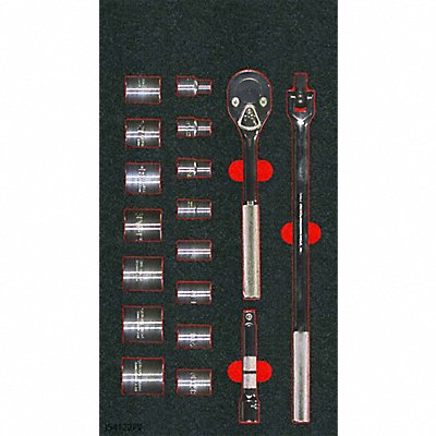 Socket Sets Head Shape Pear 18 pieces