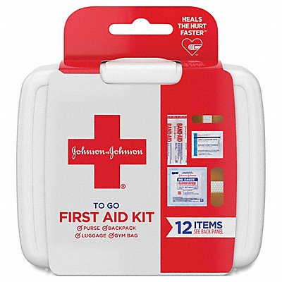 First Aid Kit 12 Pieces Plastic Case