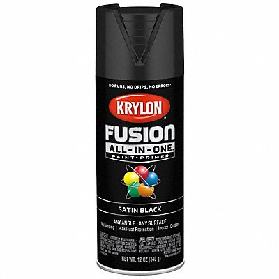 K7480 Spray Paint Black Satin 12 oz.