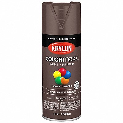 Spray Paint Gloss Leather Brown 12 oz