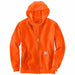 Zip-up Sweatshirt Orange Men s Size XL