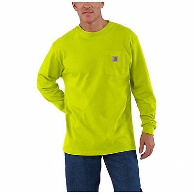 Long Sleeve Pocket T-Shirt Men s Green L