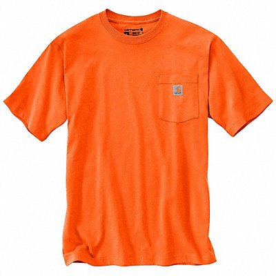 Pocket T-Shirt Men s Orange Size XL