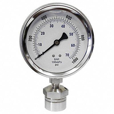 Pressure Gauge 30 to 0 to 100 Range