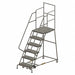 Rolling Ladder 6 Step Steel Serrated