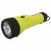 Handheld Flashlight Plastic Yellow 150lm