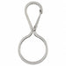 Carabiner Key Clip Silver 11/16 in