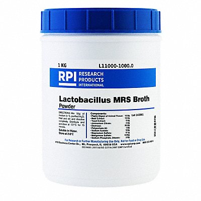 Lactobacillus MRS Broth Powder 1kg