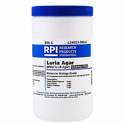 Luria Agar Granulated (Millers LB) 500g