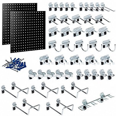 Stationary Pegboard Panels and Racks