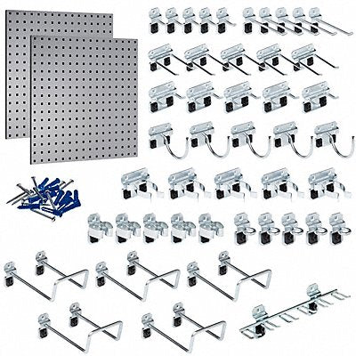 Stationary Pegboard Panels and Racks