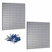 Stationary Pegboard Panels and Racks