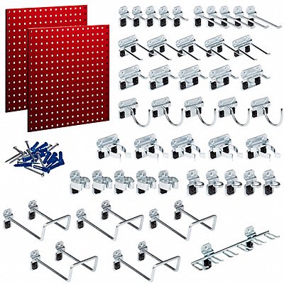 Stationary Pegboard Panels and Racks