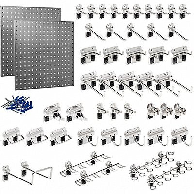Stationary Pegboard Panels and Racks