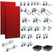 Stationary Pegboard Panels and Racks