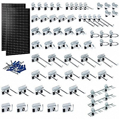Stationary Pegboard Panels and Racks