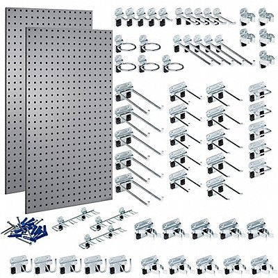 Stationary Pegboard Panels and Racks