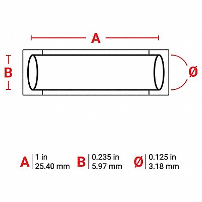 Sleeve Polyvinylidene Blue 1 W