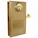 Slide Door Lock Bolt-On Steel Gold