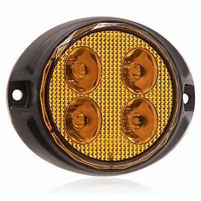 Warning Light Amber Flashing 12/24V DC