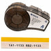 Label Cartridge 1-1/4 W Black/White