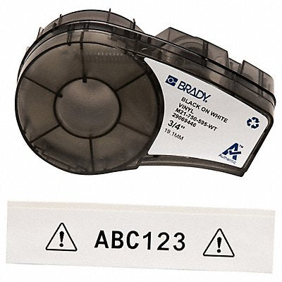 E7626 Label Cartridge Black/White 3/4 in W