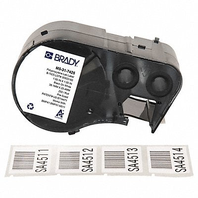 Precut Label Cartridge White Matte