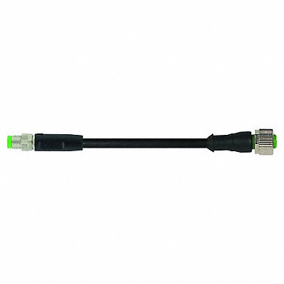 Cordset Straight M8 Black 24AWG 4A