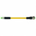 Cordset Straight M8 Yellow 24AWG 4A