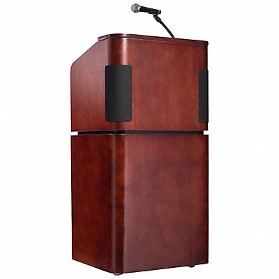 Veneer Table Lectern with Sound Base and