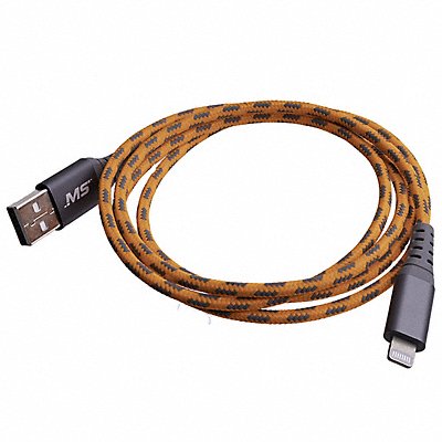 USB-A Cable Orange 4 ft L Cable