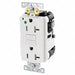 GFCI Receptacle White Polycarbonate