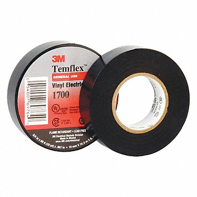 Elec Tape 108 ft Lx3/4 in W 7 mil Black