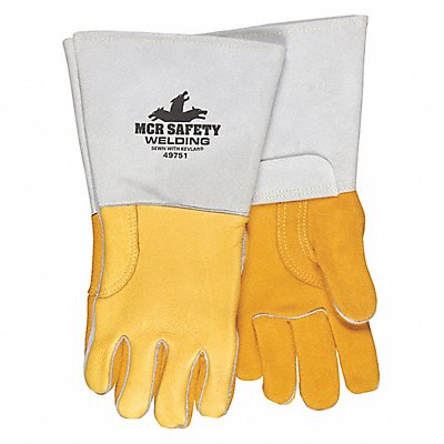 Welding Leather Glove Gray/Gold M PK12