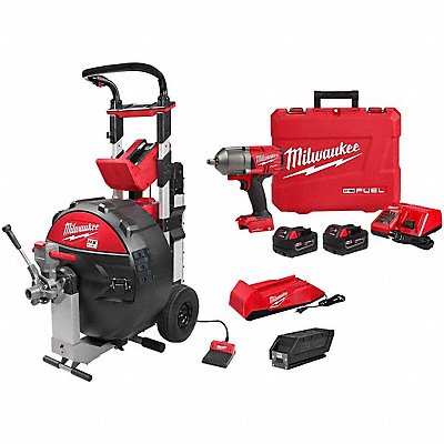 Sewer Machine and Impact Wrench Kit