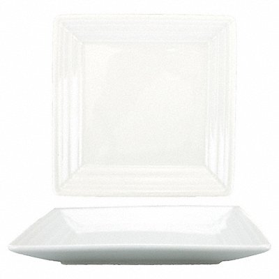 Square Plate 9.75 Dia Bright White PK24