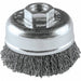 Cup Brush Crimped Wire 1/64 Brush Dia