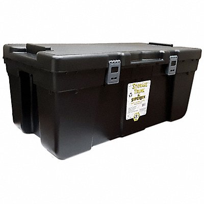 Storage Trunk Black PP 13 3/4 in