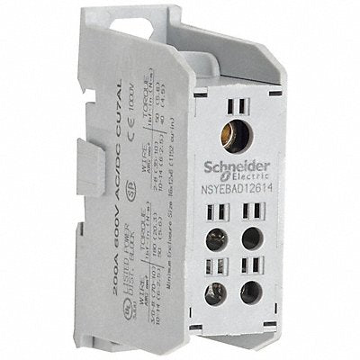 Power Distr Block Al/Cu 600V AC/DC