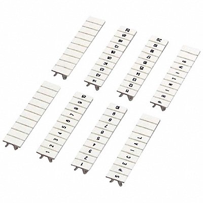 Clip In Marking Strip Nylon 10 White