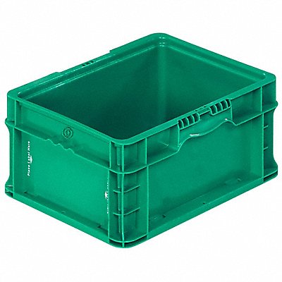 E9244 Straight Wall Ctr Green Solid Plastic