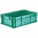 E7304 Straight Wall Ctr Green Solid Plastic