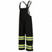 TwoTone Blk Overalls Type O Waterprf XL