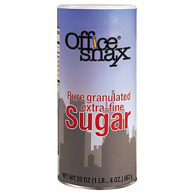 Reclosable Canister of Sugar 20 oz