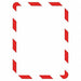 Sign Holder Red/White 1/8 in H PK2