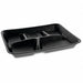 Disp Food Tray Black 8 1/4 in W PK500