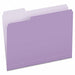 Letter File Folders Lavender PK100