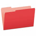 Legal File Folders Red/Light Red PK100