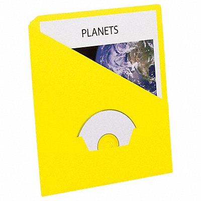 Pocket Folder Yellow 11 Pt. Stock PK25