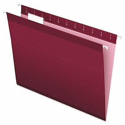 Hanging File Folders Burgundy PK25